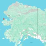 A map of Alaska shows a small red dot along the west coast to mark Shishmaref.